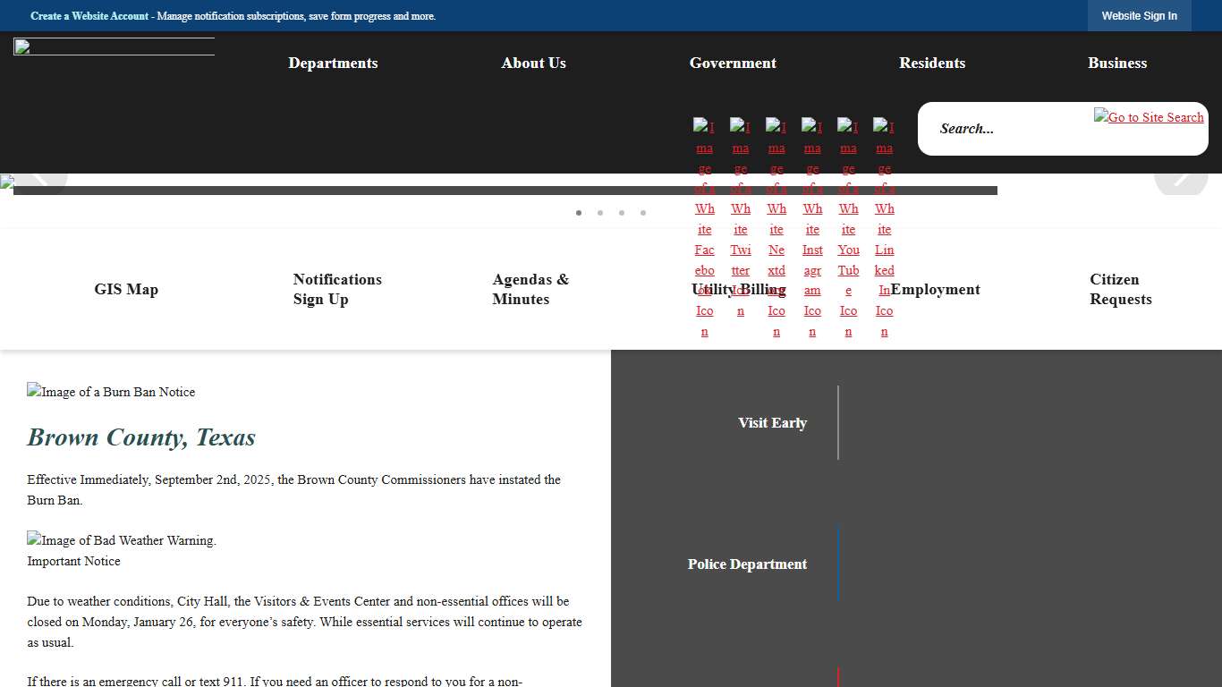 Early, TX - Official Website Official Website